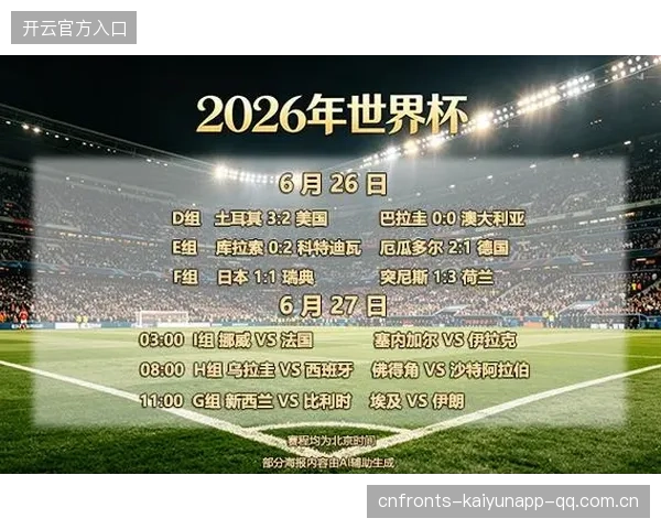 2026世界杯冷门组可能成为全世界的焦点